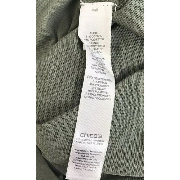 Chico's Top Women"s XS Embellished Sequins Sparkly Gray Party Night Out Knit - Picture 6 of 8